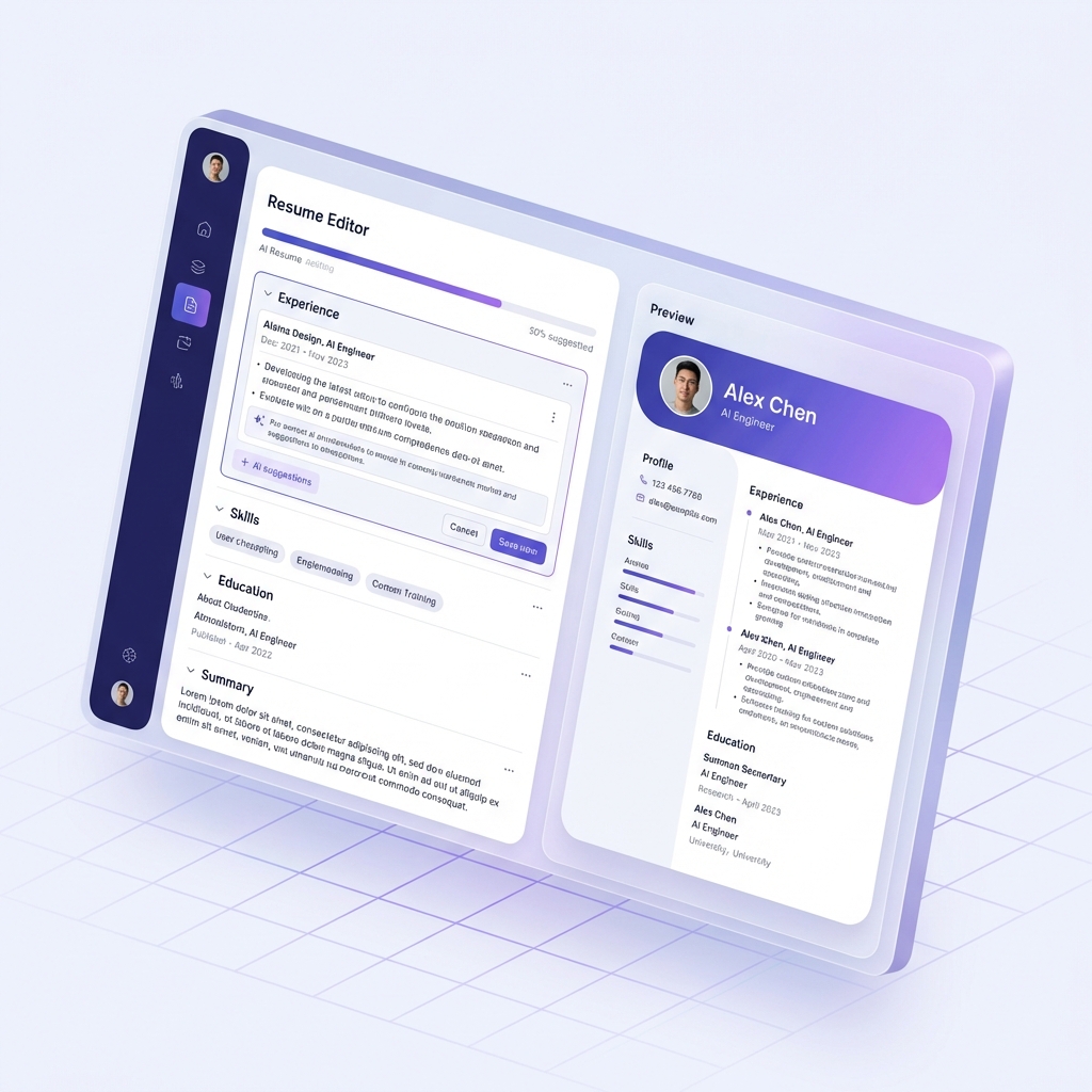 AI-Powered Resume Builder Interface